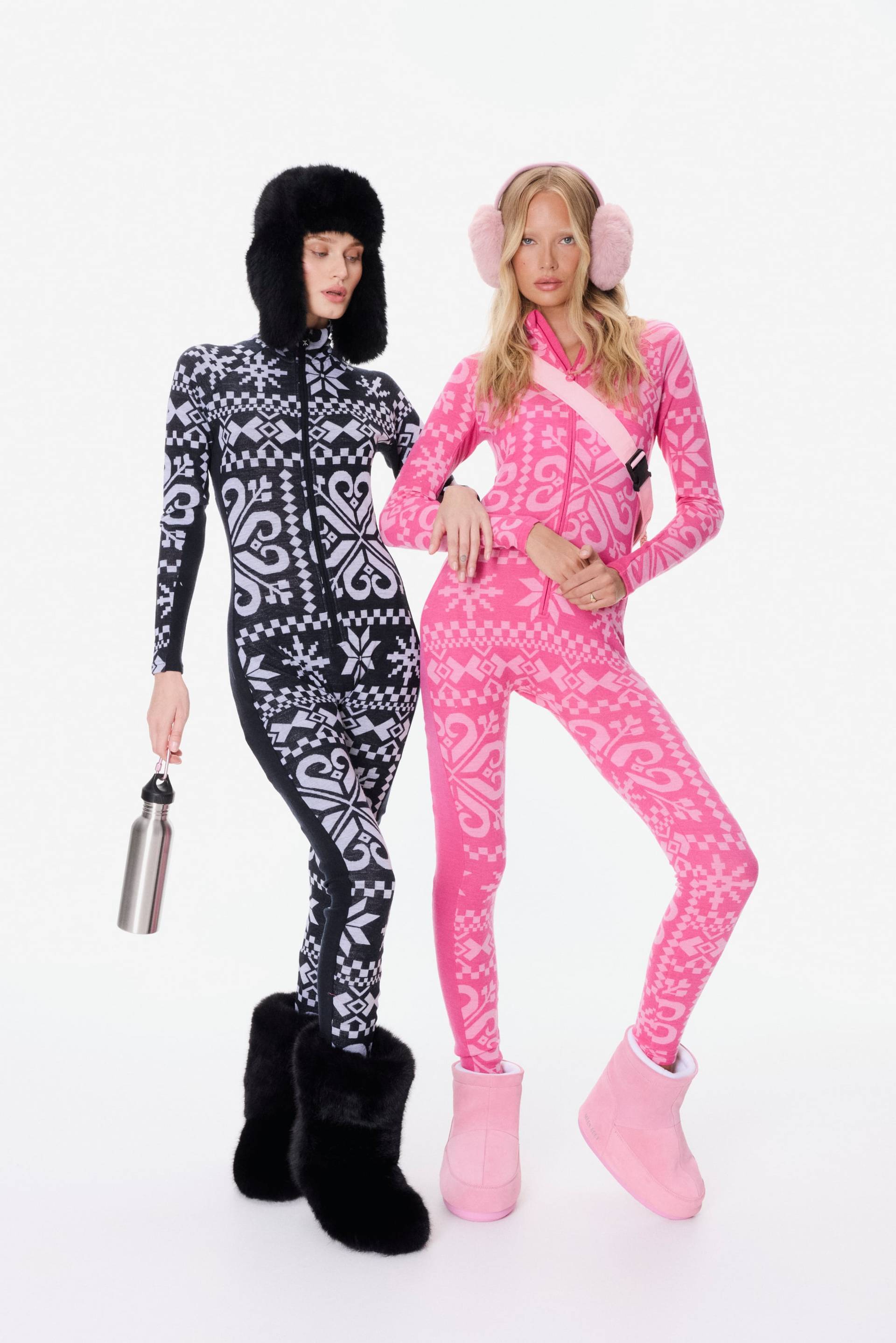 Onepiece Baselayer Fitted Jumpsuit Pink - 7