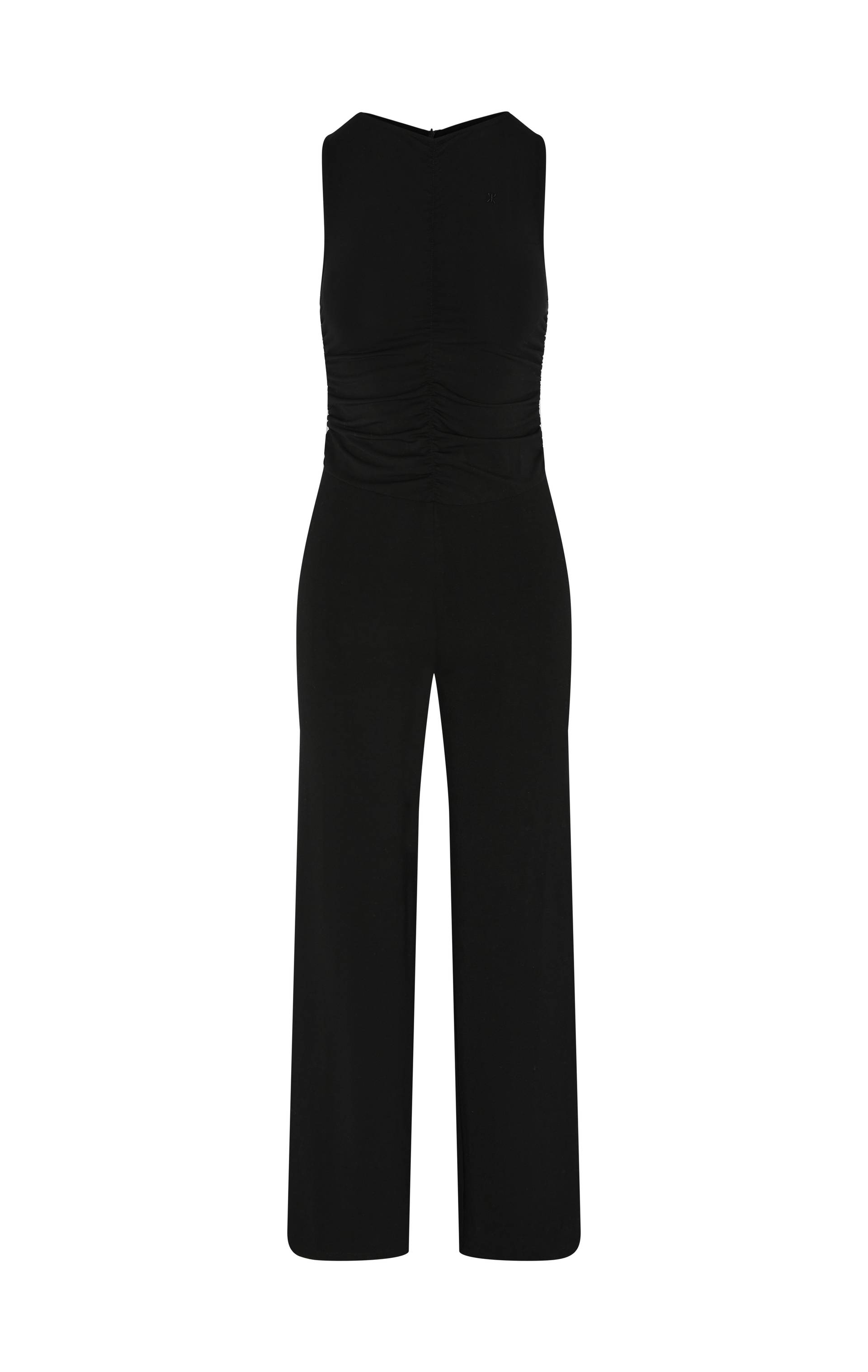 Onepiece Smooth Female Jumpsuit Black - 1