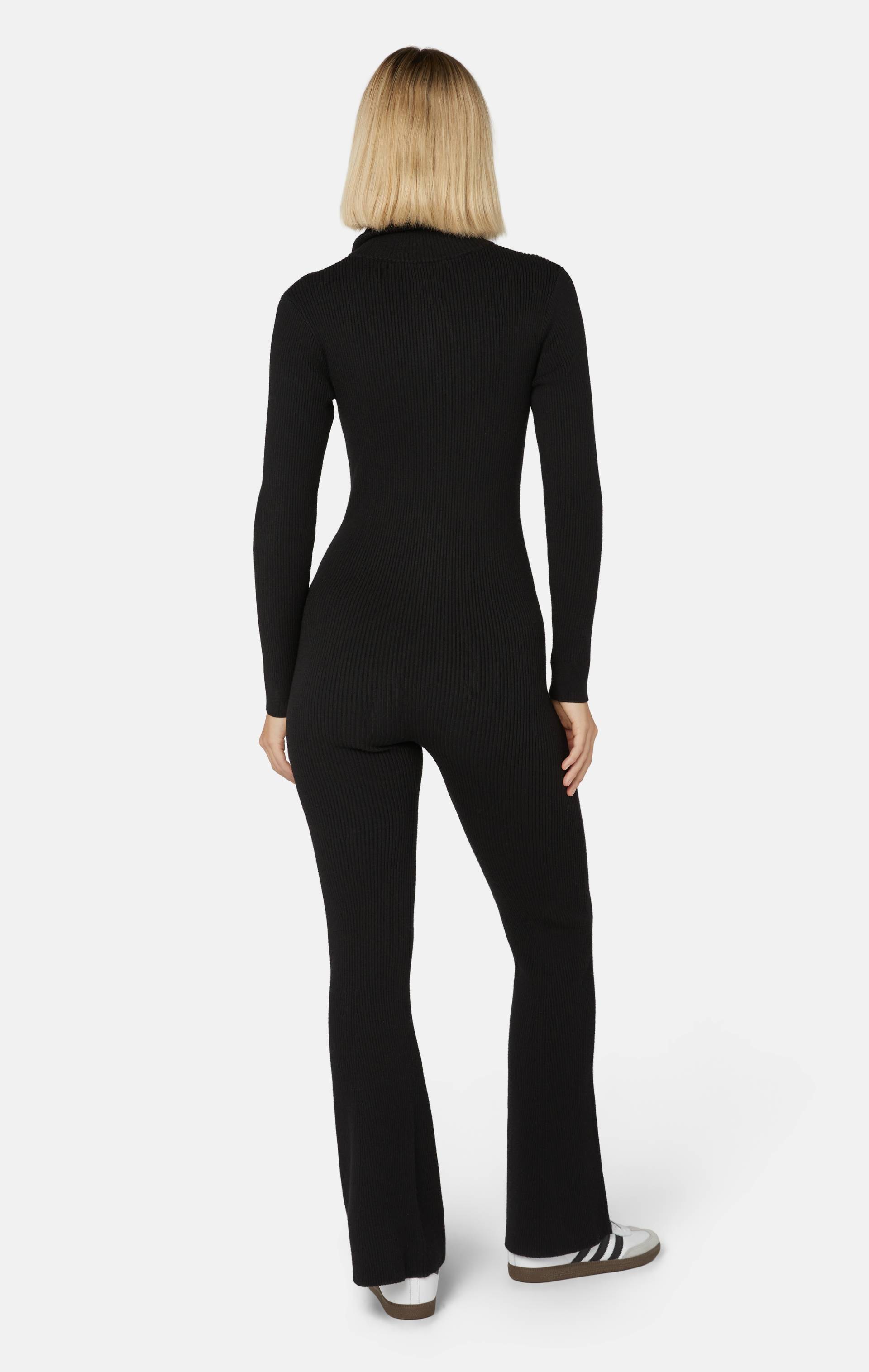 Onepiece The Rib Highneck Jumpsuit Black - 3
