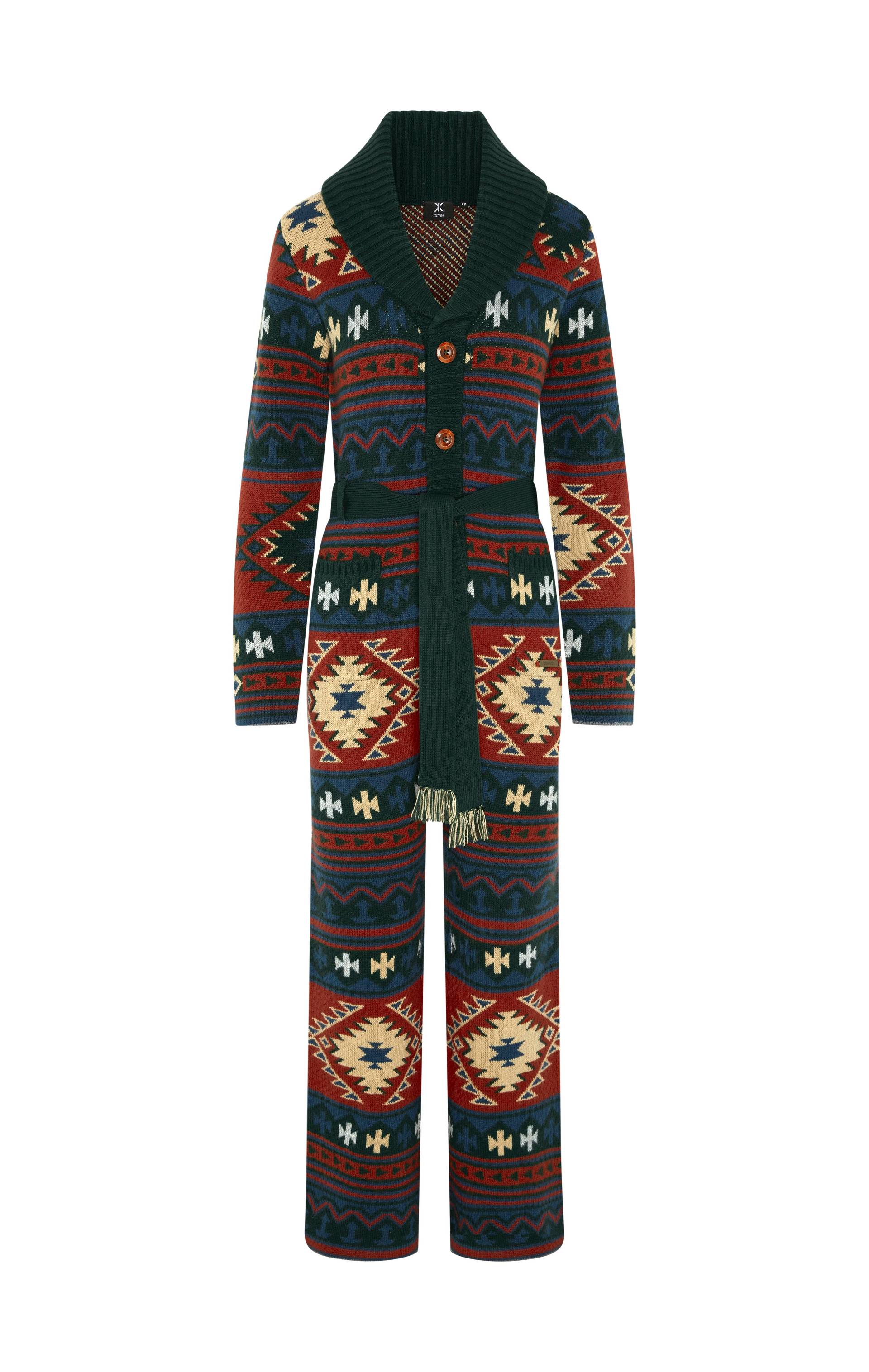 Onepiece Nature Knit Fitted Jumpsuit Multi - 1