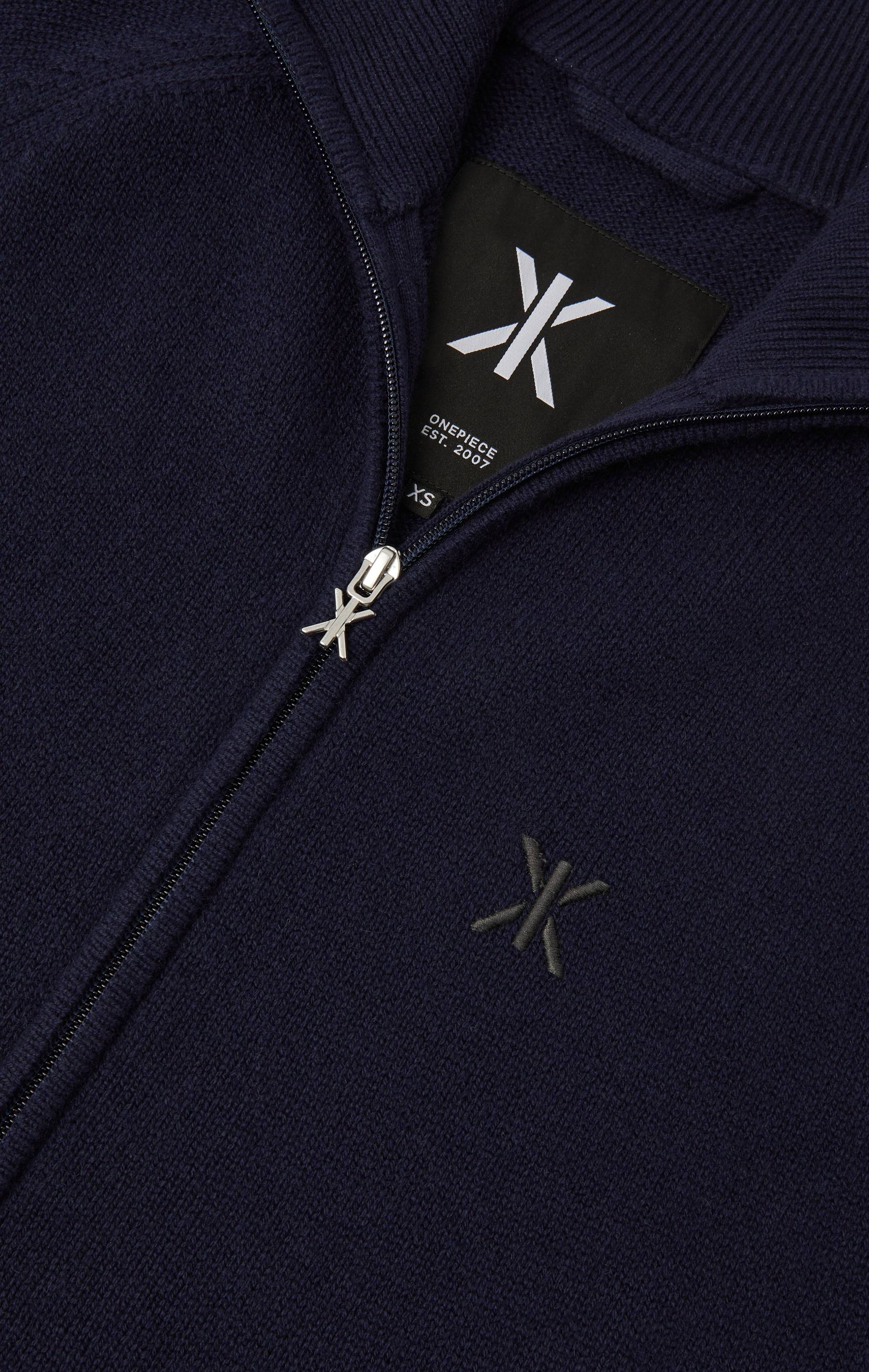 Onepiece Cable Lux Cashmere Jumpsuit Navy - 7