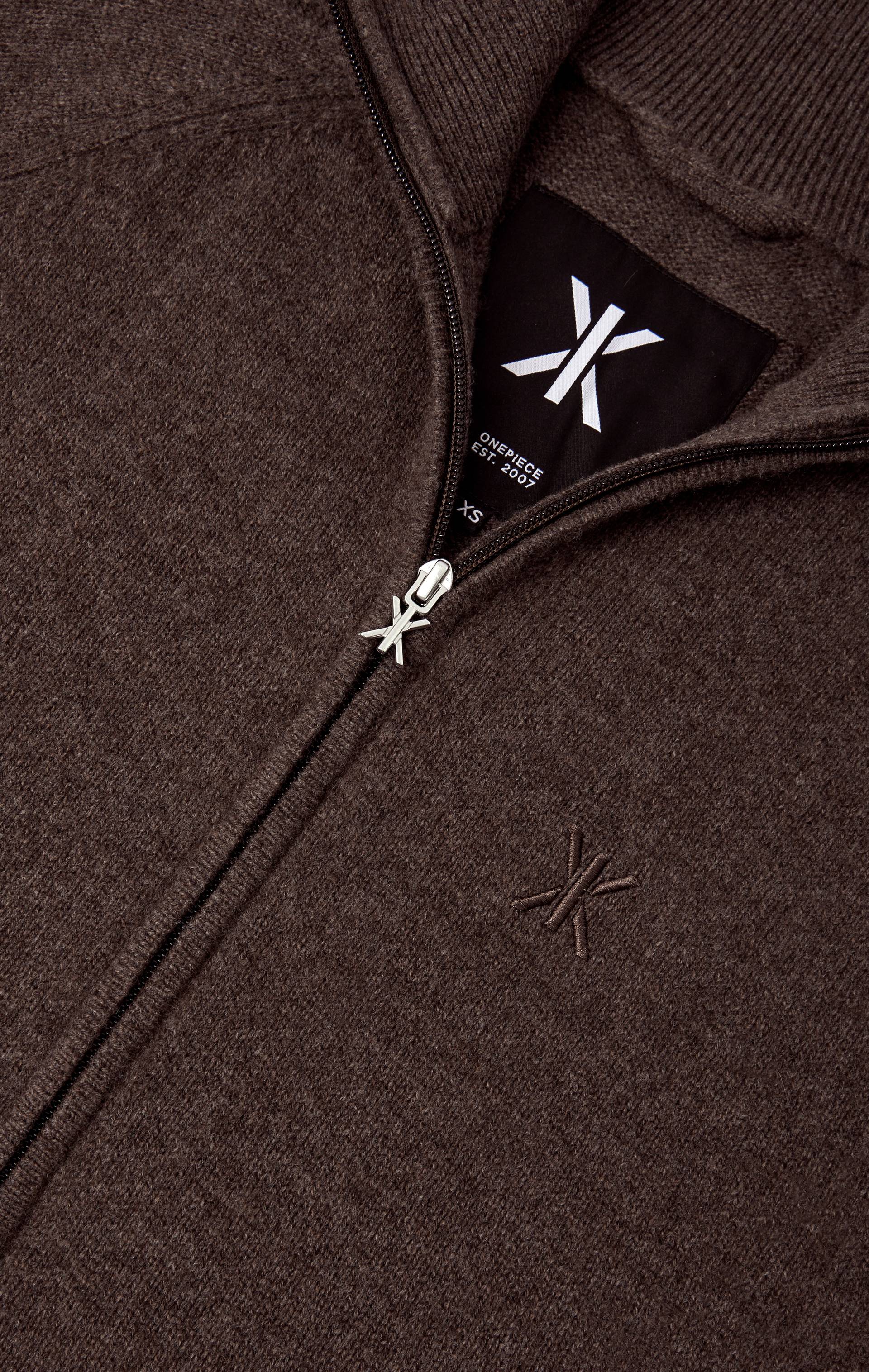 Onepiece Cable Lux Cashmere Jumpsuit Brown Melange - 6