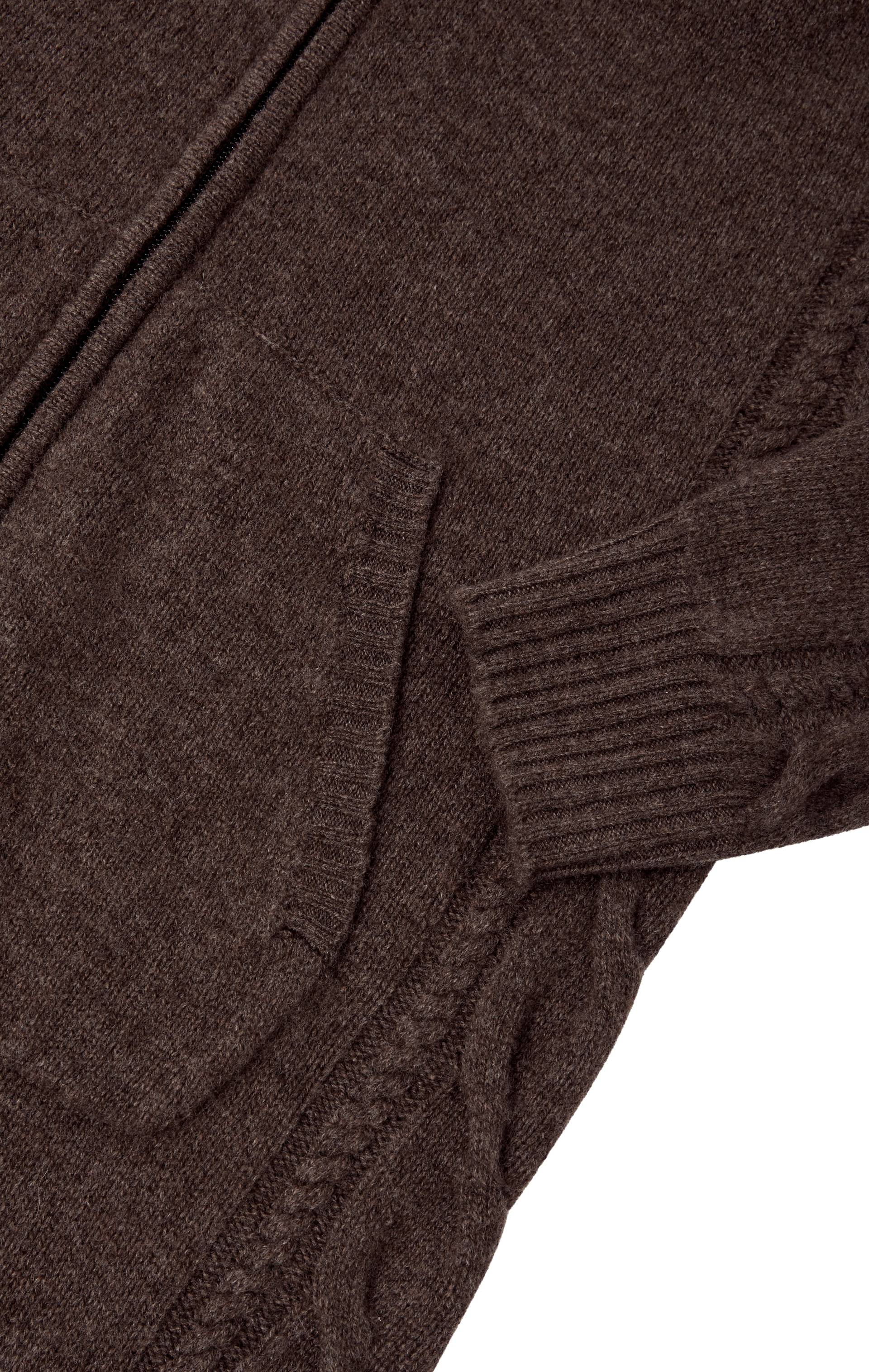 Onepiece Cable Lux Cashmere Jumpsuit Brown Melange - 7
