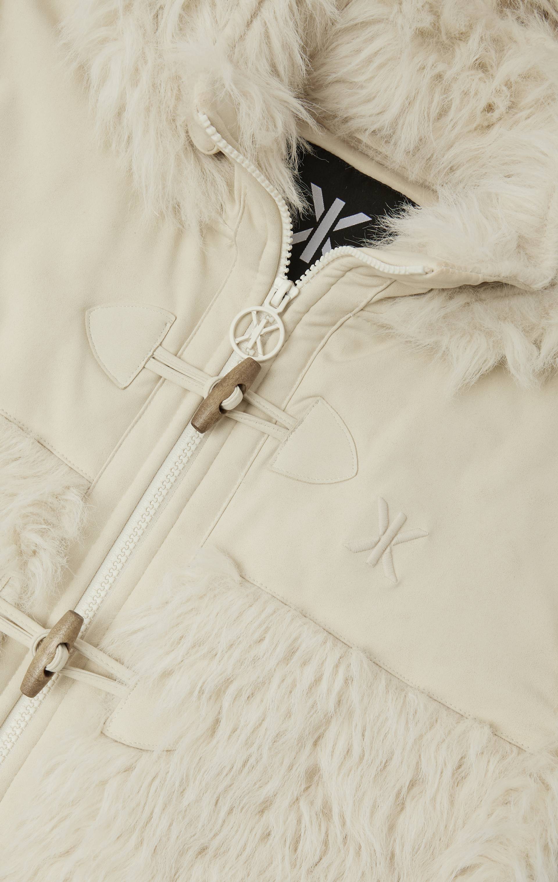 Onepiece Vanilla Fur Jumpsuit Off White - 7