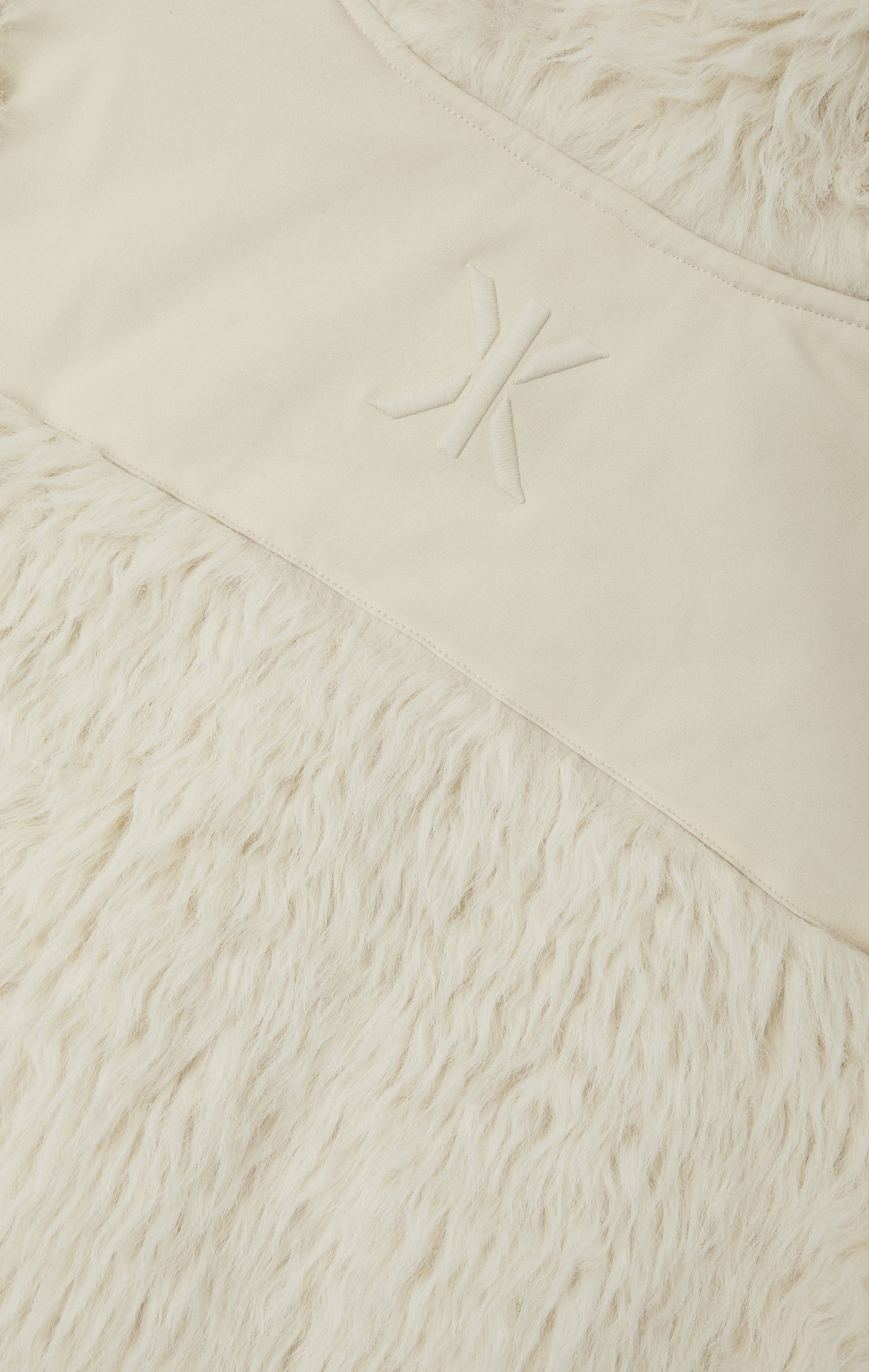 Onepiece Vanilla Fur Jumpsuit Off White - 9