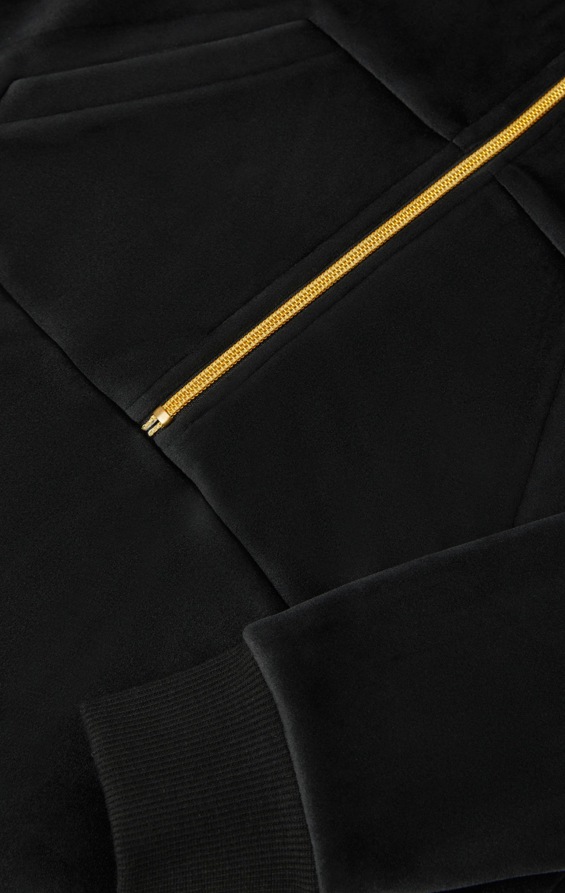 Onepiece Alps Soft Velvet Flared Jumpsuit Black - 6