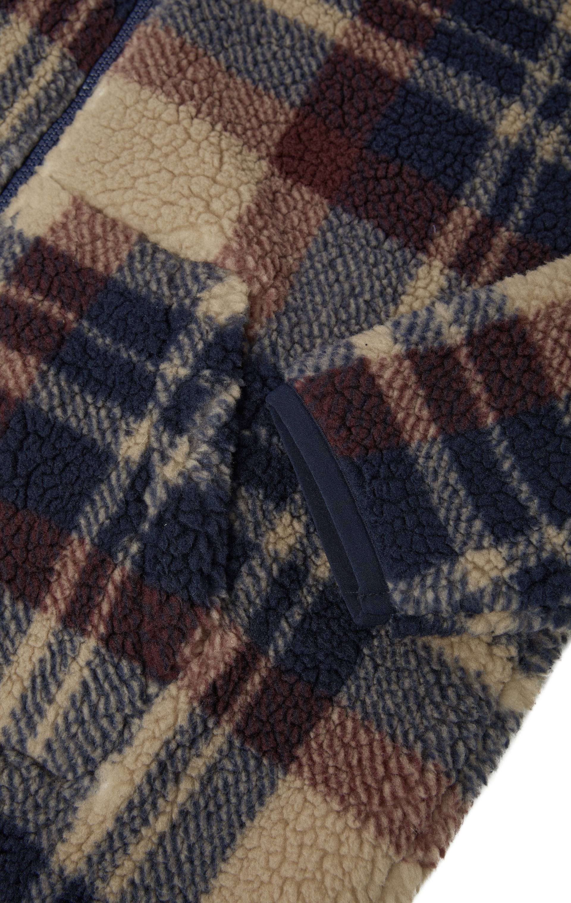 Onepiece Earthy Fleece Jumpsuit Brown Check - 7