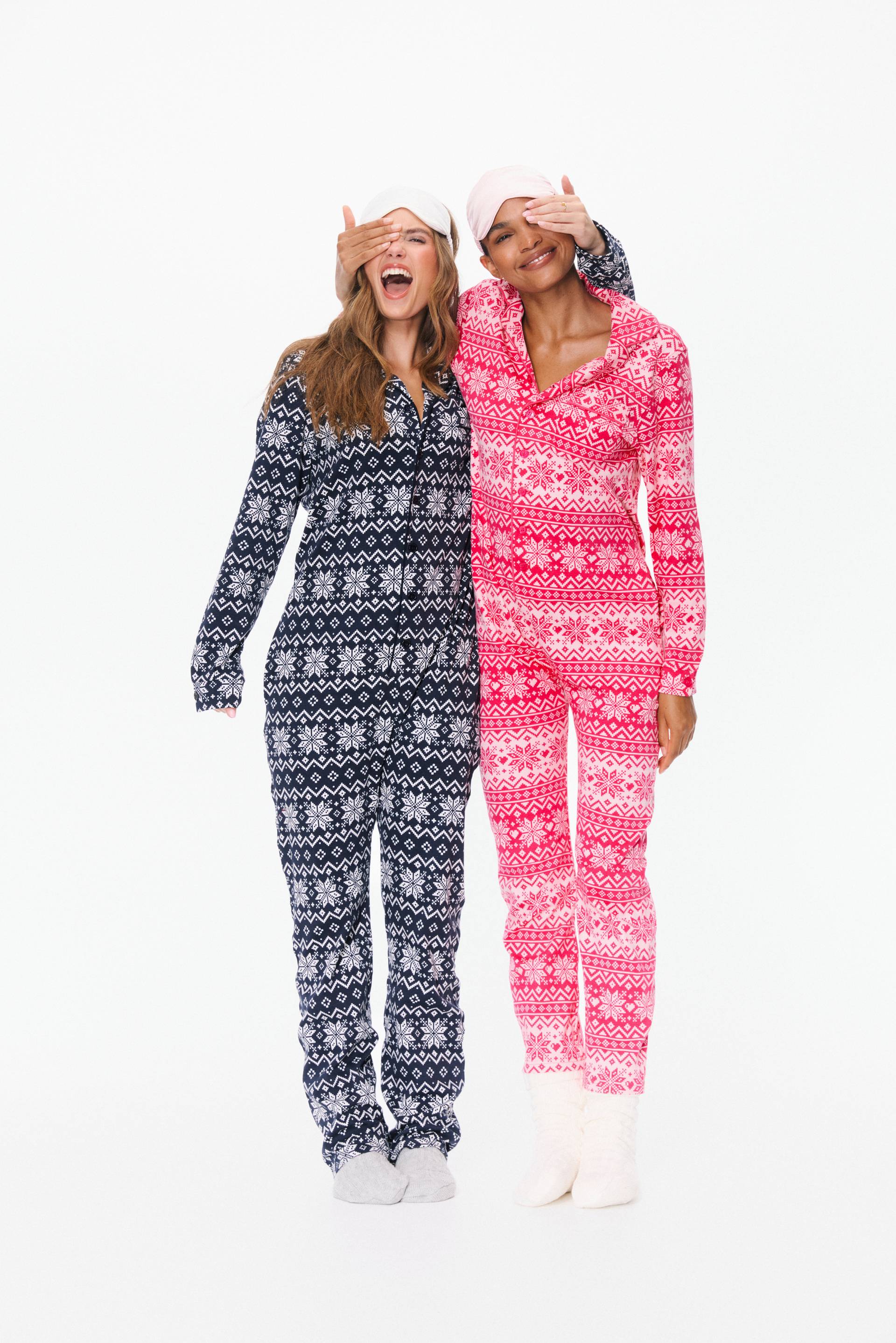 Onepiece Holiday Pyjamas Pink - 8