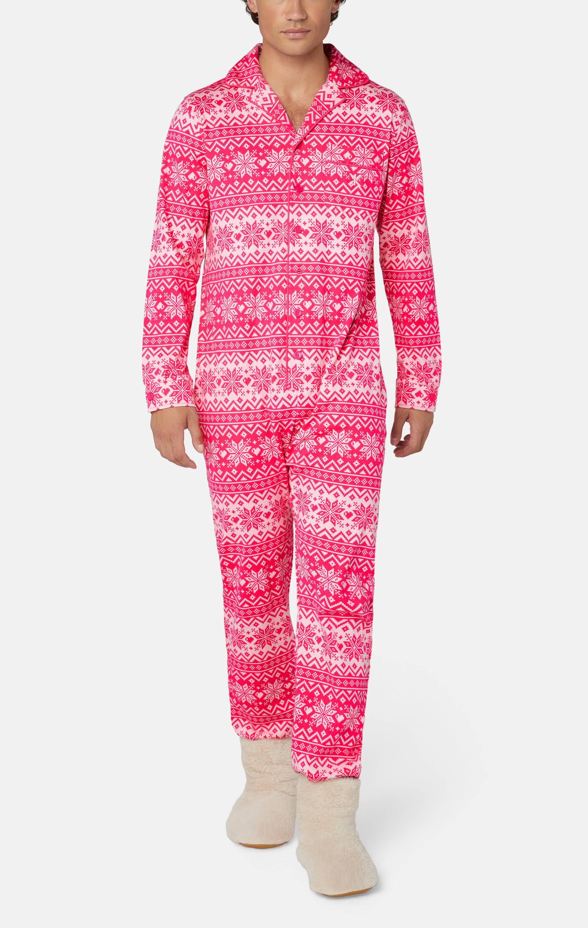 Onepiece Holiday Pyjamas Pink - 2