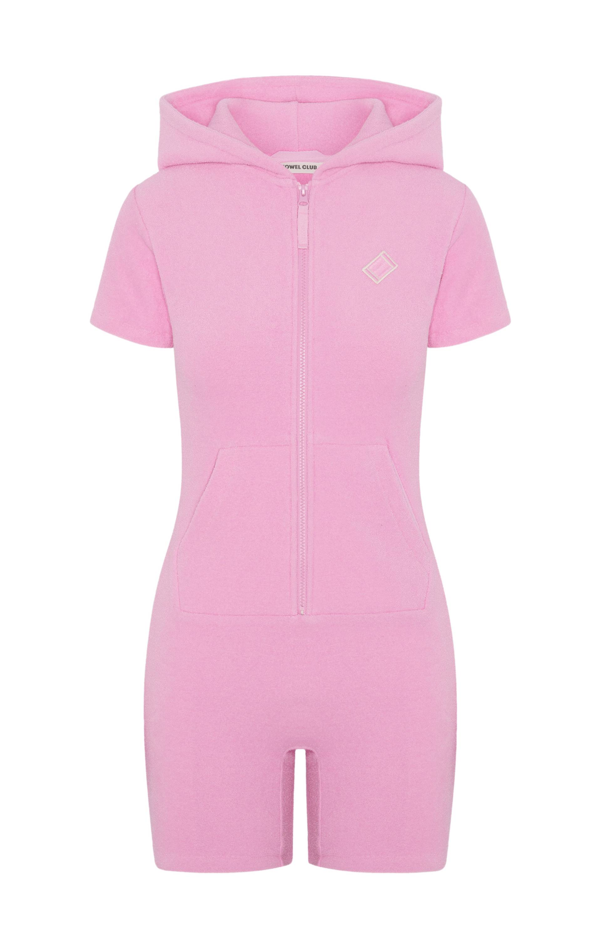 Towel Club Towel Club Short Fitted Jumpsuit Light Pink - 1
