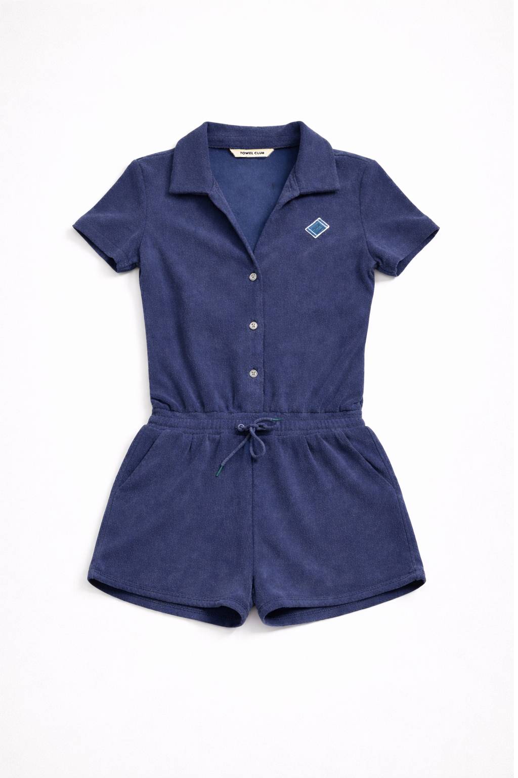 Towel Club Towel Club Retro Short Female Jumpsuit Navy - 1